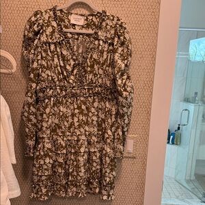 Floral Green Midi Dress